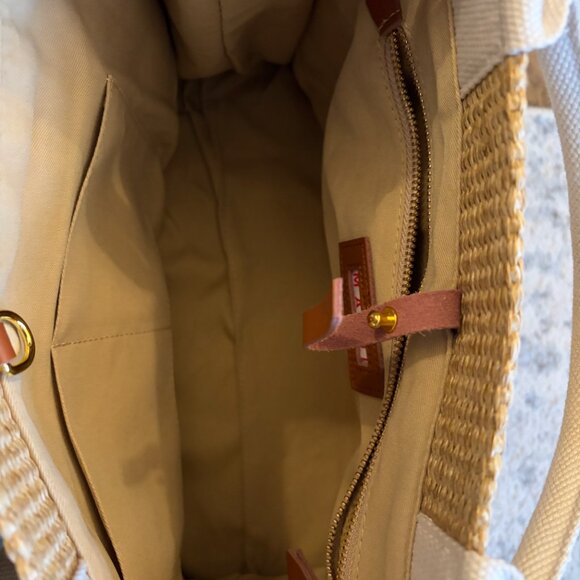 Marni Natural Color Raffia Effect Small Tote Bag - Picture 6 of 12